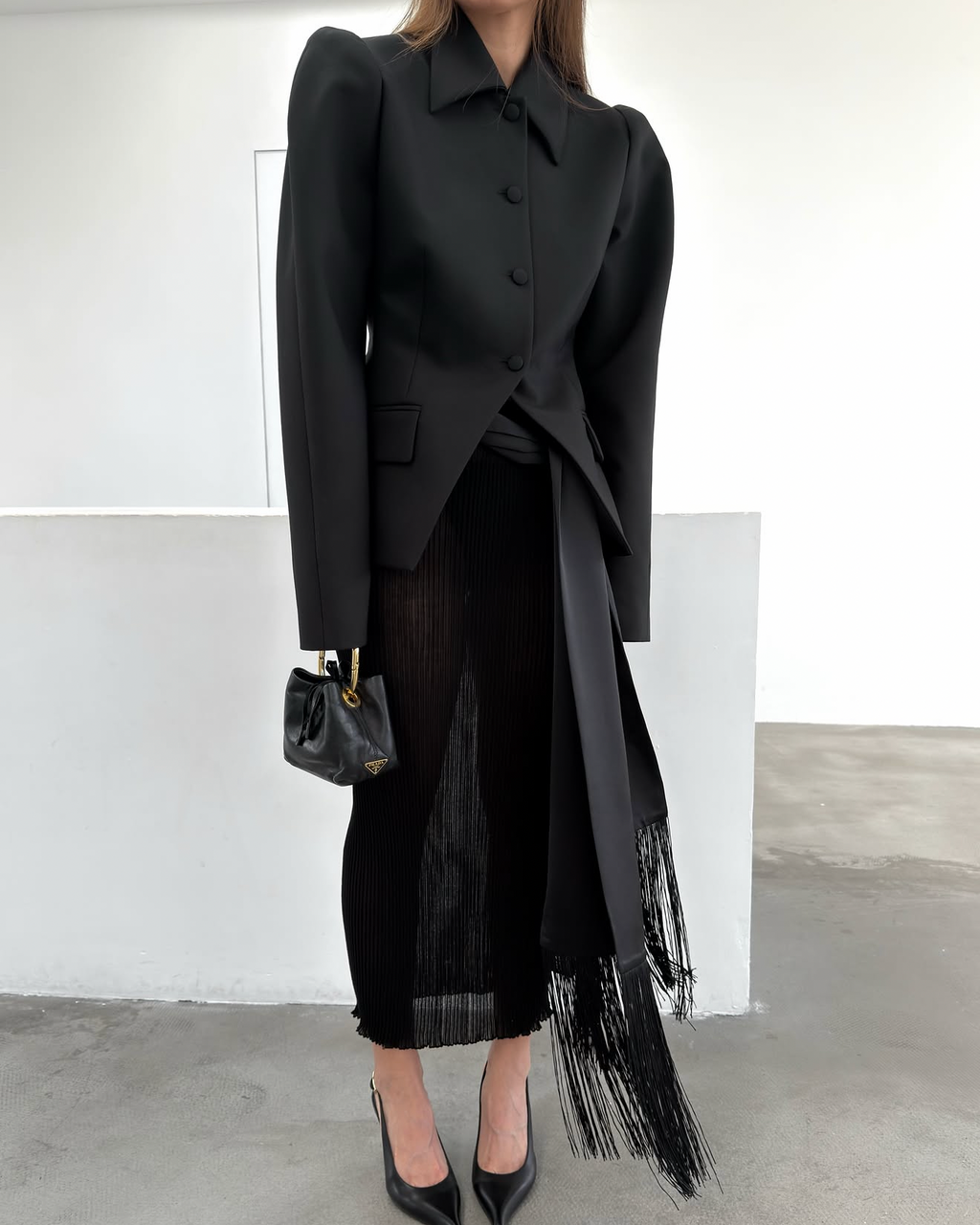 The Fringe Tassel Belt - Black
