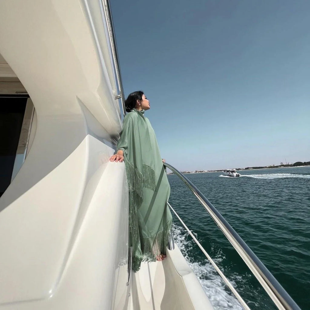 Caftan Frangé - Sage