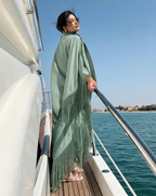 Caftan Frangé - Sage